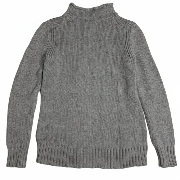 J. Crew Always 1988 Rollneck Sweater Cotton Pullover Gray Size Small S Women's - Picture 3 of 5